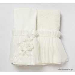 Λαδόπανα για κορίτσι με λουλούδια ιβουάρ BBLD2561