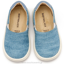 Υφασμάτινa Loafers BS3089 Σιέλ